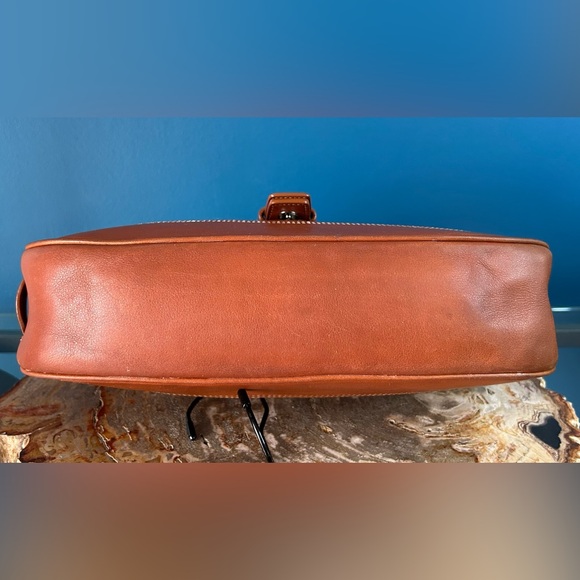 Vintage Coach Hampton Saddle Brown Leather Hobo Shoulder Purse 7583 - Picture 12 of 17